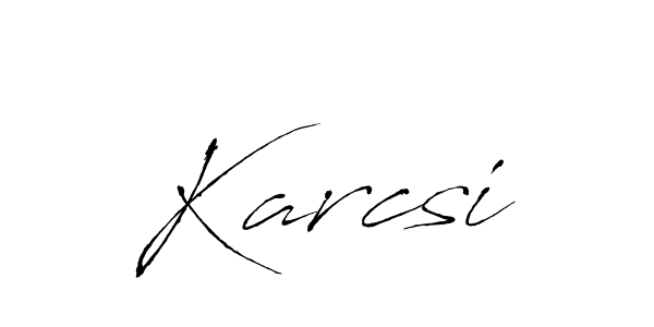 How to make Karcsi signature? Antro_Vectra is a professional autograph style. Create handwritten signature for Karcsi name. Karcsi signature style 6 images and pictures png