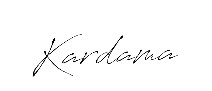 Create a beautiful signature design for name Kardama. With this signature (Antro_Vectra) fonts, you can make a handwritten signature for free. Kardama signature style 6 images and pictures png