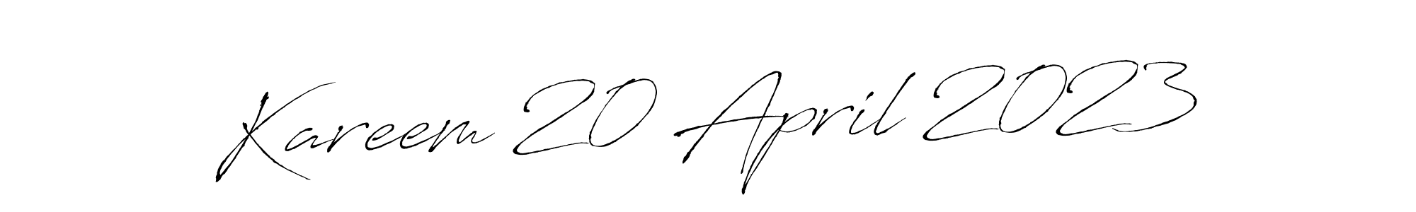 See photos of Kareem 20 April 2023 official signature by Spectra . Check more albums & portfolios. Read reviews & check more about Antro_Vectra font. Kareem 20 April 2023 signature style 6 images and pictures png