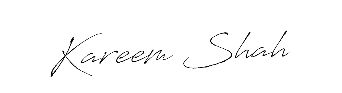 Also we have Kareem Shah name is the best signature style. Create professional handwritten signature collection using Antro_Vectra autograph style. Kareem Shah signature style 6 images and pictures png