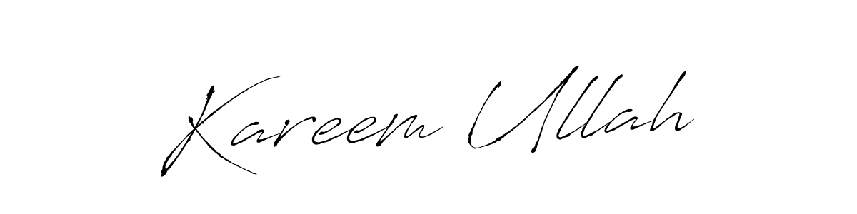 Create a beautiful signature design for name Kareem Ullah. With this signature (Antro_Vectra) fonts, you can make a handwritten signature for free. Kareem Ullah signature style 6 images and pictures png