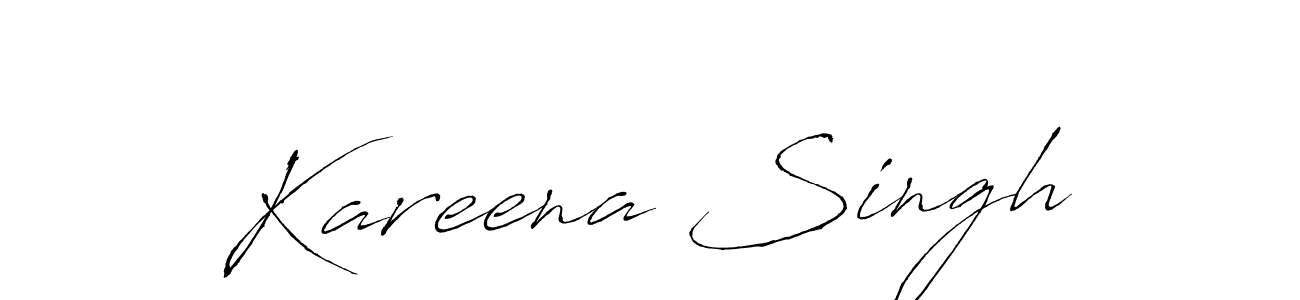 Design your own signature with our free online signature maker. With this signature software, you can create a handwritten (Antro_Vectra) signature for name Kareena Singh. Kareena Singh signature style 6 images and pictures png
