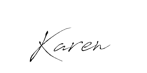 Best and Professional Signature Style for Karen . Antro_Vectra Best Signature Style Collection. Karen  signature style 6 images and pictures png