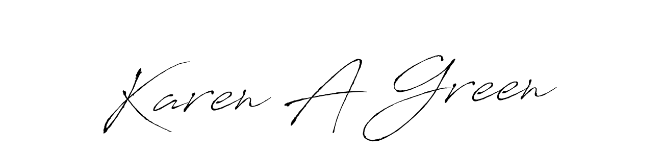Also You can easily find your signature by using the search form. We will create Karen A Green name handwritten signature images for you free of cost using Antro_Vectra sign style. Karen A Green signature style 6 images and pictures png