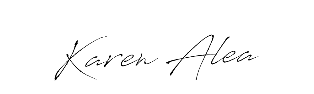 Make a beautiful signature design for name Karen Alea. With this signature (Antro_Vectra) style, you can create a handwritten signature for free. Karen Alea signature style 6 images and pictures png