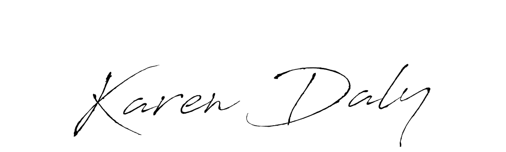 How to make Karen Daly name signature. Use Antro_Vectra style for creating short signs online. This is the latest handwritten sign. Karen Daly signature style 6 images and pictures png
