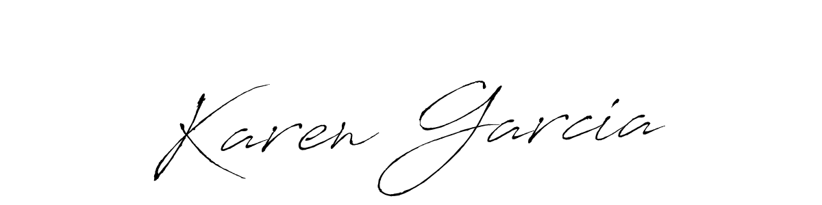 Design your own signature with our free online signature maker. With this signature software, you can create a handwritten (Antro_Vectra) signature for name Karen Garcia. Karen Garcia signature style 6 images and pictures png