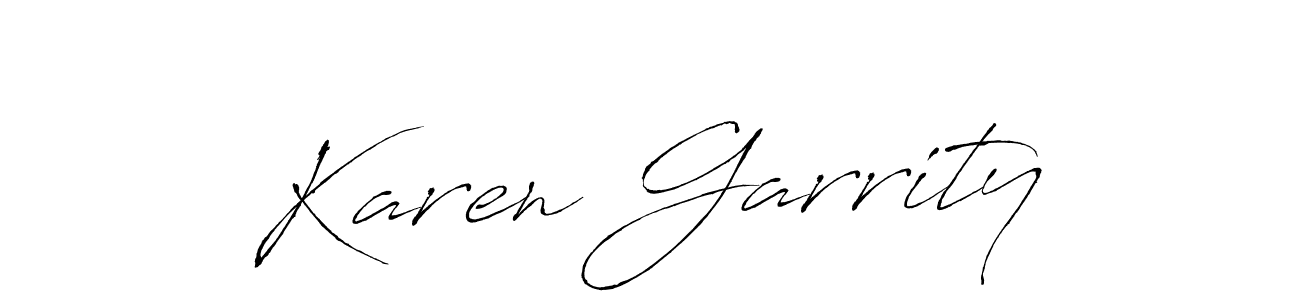 You should practise on your own different ways (Antro_Vectra) to write your name (Karen Garrity) in signature. don't let someone else do it for you. Karen Garrity signature style 6 images and pictures png