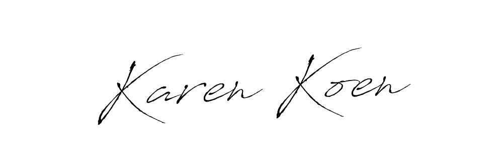 The best way (Antro_Vectra) to make a short signature is to pick only two or three words in your name. The name Karen Koen include a total of six letters. For converting this name. Karen Koen signature style 6 images and pictures png