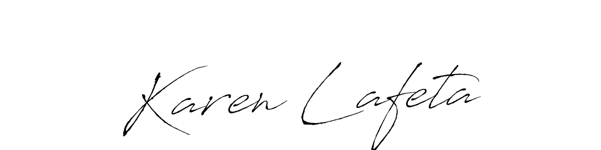 Similarly Antro_Vectra is the best handwritten signature design. Signature creator online .You can use it as an online autograph creator for name Karen Lafeta. Karen Lafeta signature style 6 images and pictures png