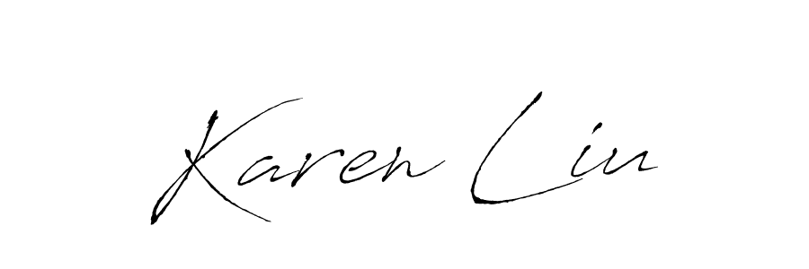 Also You can easily find your signature by using the search form. We will create Karen Liu name handwritten signature images for you free of cost using Antro_Vectra sign style. Karen Liu signature style 6 images and pictures png