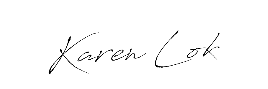 Similarly Antro_Vectra is the best handwritten signature design. Signature creator online .You can use it as an online autograph creator for name Karen Lok. Karen Lok signature style 6 images and pictures png