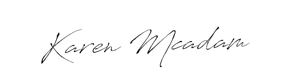 Design your own signature with our free online signature maker. With this signature software, you can create a handwritten (Antro_Vectra) signature for name Karen Mcadam. Karen Mcadam signature style 6 images and pictures png