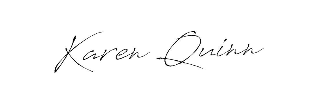 Design your own signature with our free online signature maker. With this signature software, you can create a handwritten (Antro_Vectra) signature for name Karen Quinn. Karen Quinn signature style 6 images and pictures png