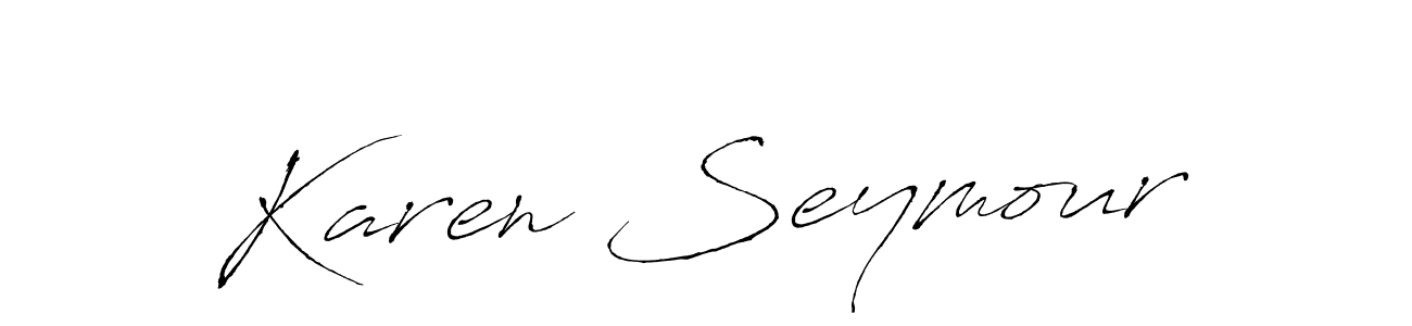 Antro_Vectra is a professional signature style that is perfect for those who want to add a touch of class to their signature. It is also a great choice for those who want to make their signature more unique. Get Karen Seymour name to fancy signature for free. Karen Seymour signature style 6 images and pictures png