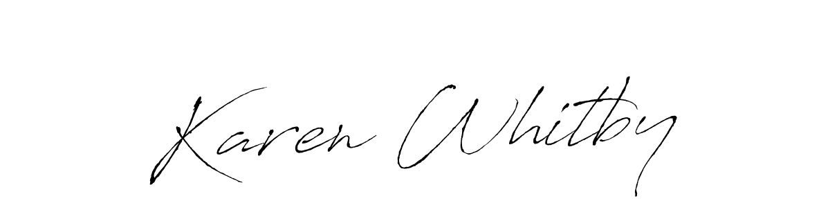 Design your own signature with our free online signature maker. With this signature software, you can create a handwritten (Antro_Vectra) signature for name Karen Whitby. Karen Whitby signature style 6 images and pictures png