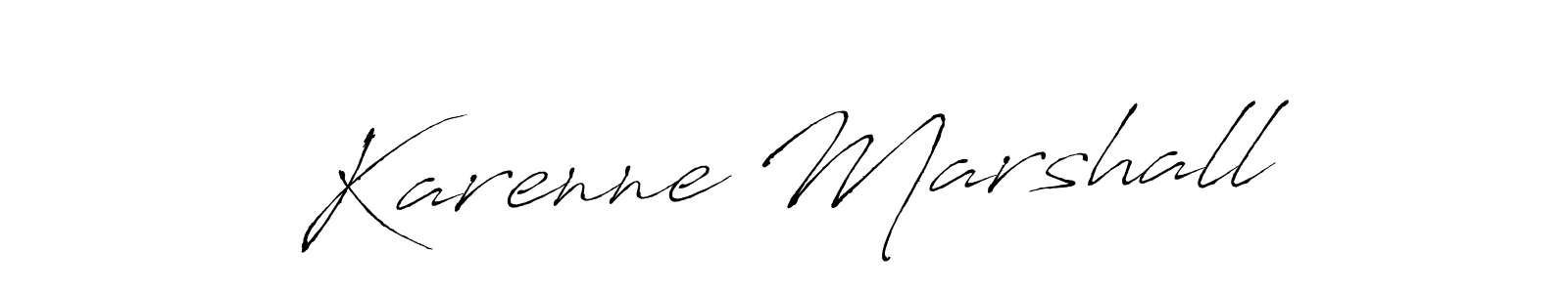 Create a beautiful signature design for name Karenne Marshall. With this signature (Antro_Vectra) fonts, you can make a handwritten signature for free. Karenne Marshall signature style 6 images and pictures png