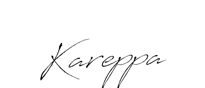 How to make Kareppa signature? Antro_Vectra is a professional autograph style. Create handwritten signature for Kareppa name. Kareppa signature style 6 images and pictures png