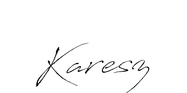 You should practise on your own different ways (Antro_Vectra) to write your name (Karesz) in signature. don't let someone else do it for you. Karesz signature style 6 images and pictures png