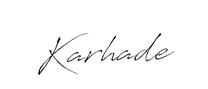 You should practise on your own different ways (Antro_Vectra) to write your name (Karhade) in signature. don't let someone else do it for you. Karhade signature style 6 images and pictures png