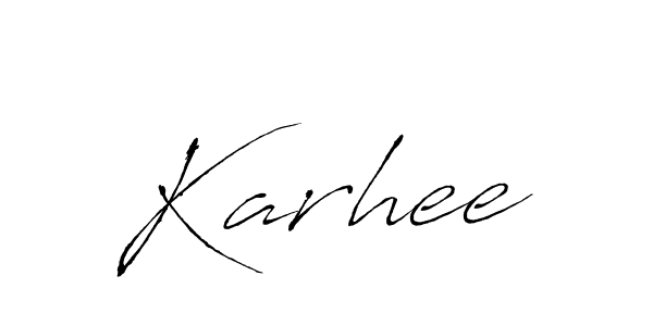 Also You can easily find your signature by using the search form. We will create Karhee name handwritten signature images for you free of cost using Antro_Vectra sign style. Karhee signature style 6 images and pictures png