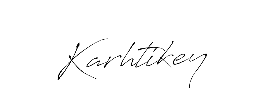 Create a beautiful signature design for name Karhtikey. With this signature (Antro_Vectra) fonts, you can make a handwritten signature for free. Karhtikey signature style 6 images and pictures png