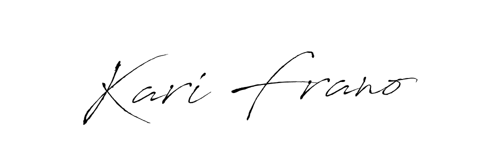 You can use this online signature creator to create a handwritten signature for the name Kari Frano. This is the best online autograph maker. Kari Frano signature style 6 images and pictures png