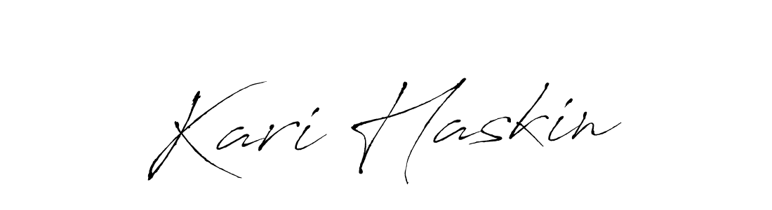 Design your own signature with our free online signature maker. With this signature software, you can create a handwritten (Antro_Vectra) signature for name Kari Haskin. Kari Haskin signature style 6 images and pictures png