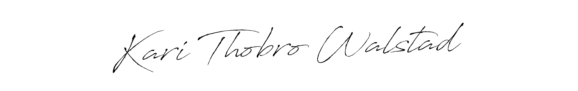 How to make Kari Thobro Walstad signature? Antro_Vectra is a professional autograph style. Create handwritten signature for Kari Thobro Walstad name. Kari Thobro Walstad signature style 6 images and pictures png