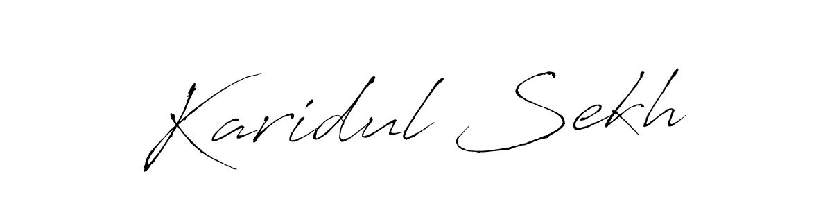 Create a beautiful signature design for name Karidul Sekh. With this signature (Antro_Vectra) fonts, you can make a handwritten signature for free. Karidul Sekh signature style 6 images and pictures png