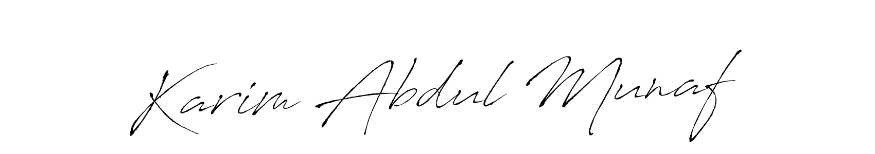 Use a signature maker to create a handwritten signature online. With this signature software, you can design (Antro_Vectra) your own signature for name Karim Abdul Munaf. Karim Abdul Munaf signature style 6 images and pictures png