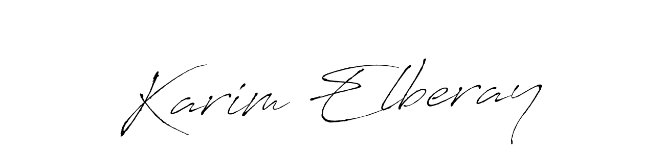 Also we have Karim Elberay name is the best signature style. Create professional handwritten signature collection using Antro_Vectra autograph style. Karim Elberay signature style 6 images and pictures png