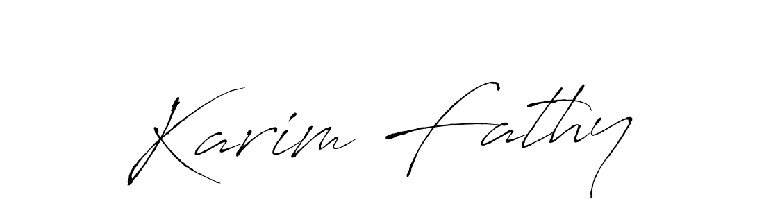 Create a beautiful signature design for name Karim Fathy. With this signature (Antro_Vectra) fonts, you can make a handwritten signature for free. Karim Fathy signature style 6 images and pictures png