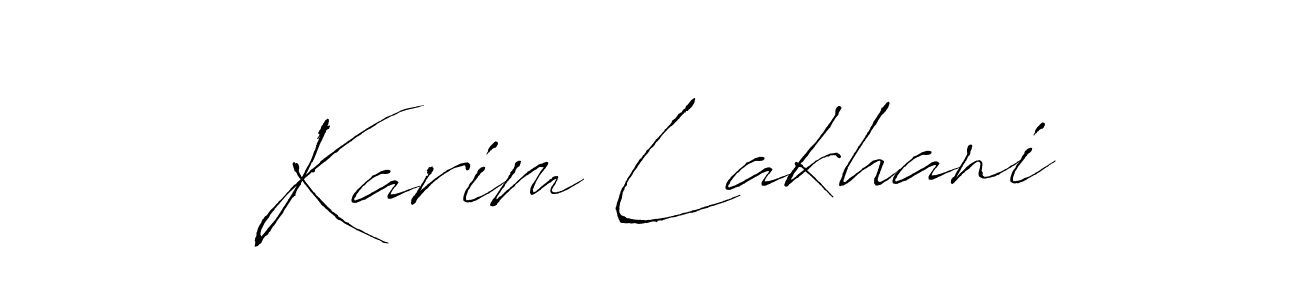 You should practise on your own different ways (Antro_Vectra) to write your name (Karim Lakhani) in signature. don't let someone else do it for you. Karim Lakhani signature style 6 images and pictures png