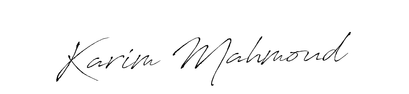 Also we have Karim Mahmoud name is the best signature style. Create professional handwritten signature collection using Antro_Vectra autograph style. Karim Mahmoud signature style 6 images and pictures png