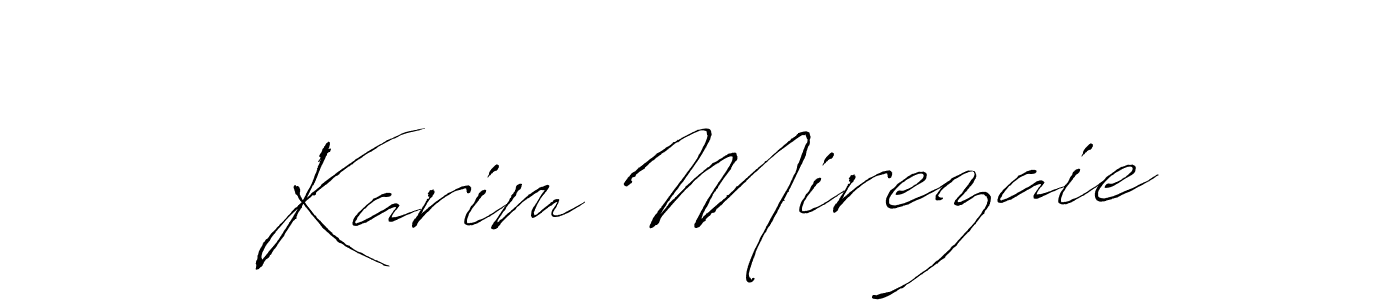 How to make Karim Mirezaie signature? Antro_Vectra is a professional autograph style. Create handwritten signature for Karim Mirezaie name. Karim Mirezaie signature style 6 images and pictures png