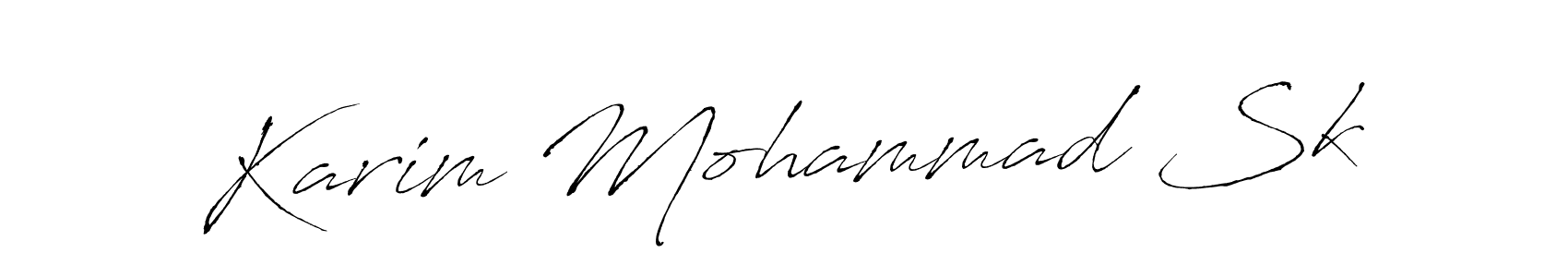 Antro_Vectra is a professional signature style that is perfect for those who want to add a touch of class to their signature. It is also a great choice for those who want to make their signature more unique. Get Karim Mohammad Sk name to fancy signature for free. Karim Mohammad Sk signature style 6 images and pictures png