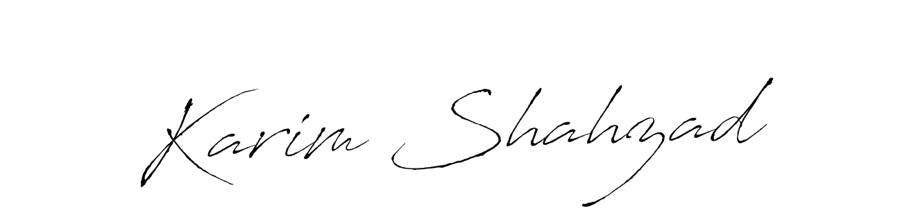 You should practise on your own different ways (Antro_Vectra) to write your name (Karim Shahzad) in signature. don't let someone else do it for you. Karim Shahzad signature style 6 images and pictures png