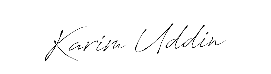 The best way (Antro_Vectra) to make a short signature is to pick only two or three words in your name. The name Karim Uddin include a total of six letters. For converting this name. Karim Uddin signature style 6 images and pictures png