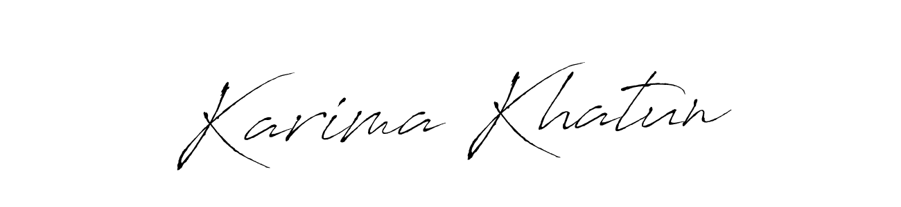 Use a signature maker to create a handwritten signature online. With this signature software, you can design (Antro_Vectra) your own signature for name Karima Khatun. Karima Khatun signature style 6 images and pictures png