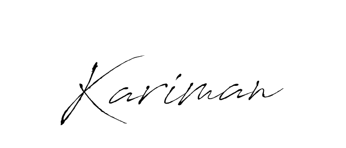 Antro_Vectra is a professional signature style that is perfect for those who want to add a touch of class to their signature. It is also a great choice for those who want to make their signature more unique. Get Kariman name to fancy signature for free. Kariman signature style 6 images and pictures png