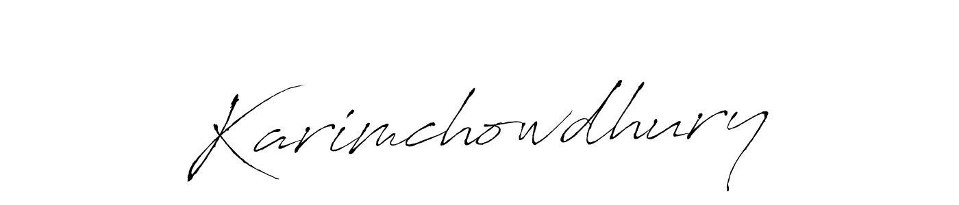 The best way (Antro_Vectra) to make a short signature is to pick only two or three words in your name. The name Karimchowdhury include a total of six letters. For converting this name. Karimchowdhury signature style 6 images and pictures png