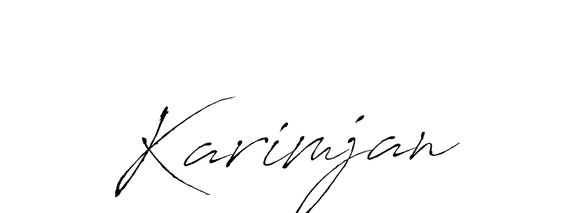 if you are searching for the best signature style for your name Karimjan. so please give up your signature search. here we have designed multiple signature styles  using Antro_Vectra. Karimjan signature style 6 images and pictures png