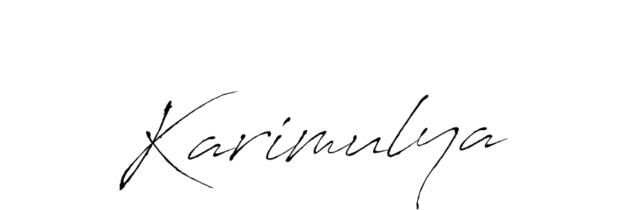 How to make Karimulya signature? Antro_Vectra is a professional autograph style. Create handwritten signature for Karimulya name. Karimulya signature style 6 images and pictures png