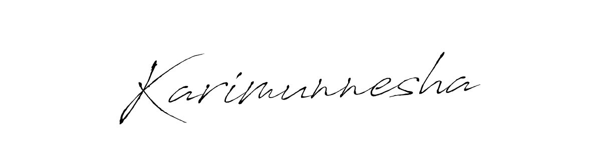 Karimunnesha stylish signature style. Best Handwritten Sign (Antro_Vectra) for my name. Handwritten Signature Collection Ideas for my name Karimunnesha. Karimunnesha signature style 6 images and pictures png