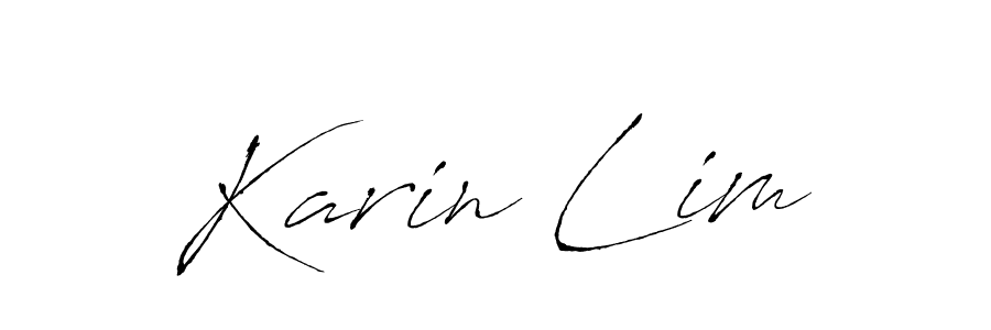 How to make Karin Lim name signature. Use Antro_Vectra style for creating short signs online. This is the latest handwritten sign. Karin Lim signature style 6 images and pictures png