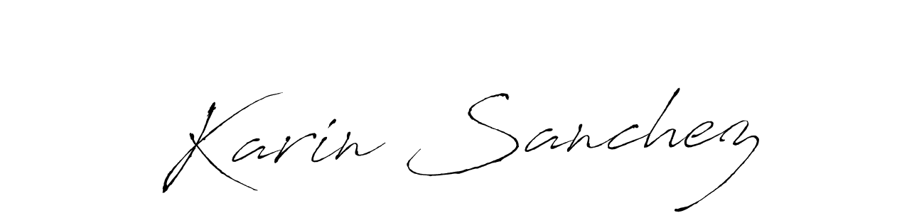 It looks lik you need a new signature style for name Karin Sanchez. Design unique handwritten (Antro_Vectra) signature with our free signature maker in just a few clicks. Karin Sanchez signature style 6 images and pictures png