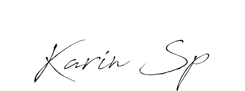 Karin Sp stylish signature style. Best Handwritten Sign (Antro_Vectra) for my name. Handwritten Signature Collection Ideas for my name Karin Sp. Karin Sp signature style 6 images and pictures png