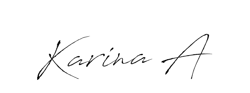 if you are searching for the best signature style for your name Karina A. so please give up your signature search. here we have designed multiple signature styles  using Antro_Vectra. Karina A signature style 6 images and pictures png