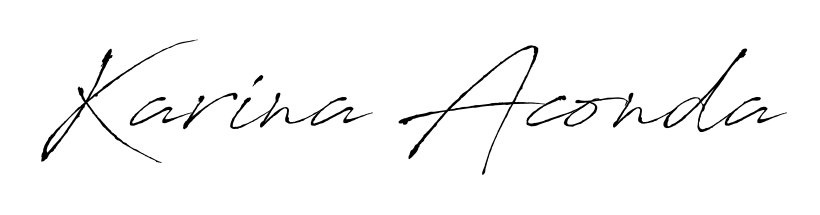 If you are searching for the best signature style for your name Karina Aconda, here we have designed multiple signature styles using Antro_Vectra. Karina Aconda signature style 6 images and pictures png